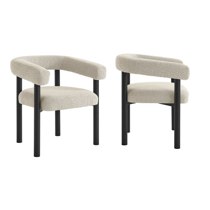Modway - Nautica Outdoor Patio Aluminum Dining Armchairs Set of 2 by Modway  Outdoor Furniture Bar and Dining Ivory - EEI-6979-IVO-GPH