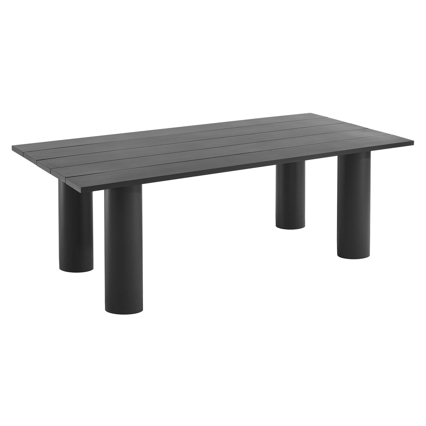 Modway - Nautica Outdoor Patio 87" Rectangular Aluminum Dining Table by Modway  Outdoor Furniture Bar and Dining Gray - EEI-6980-GPH