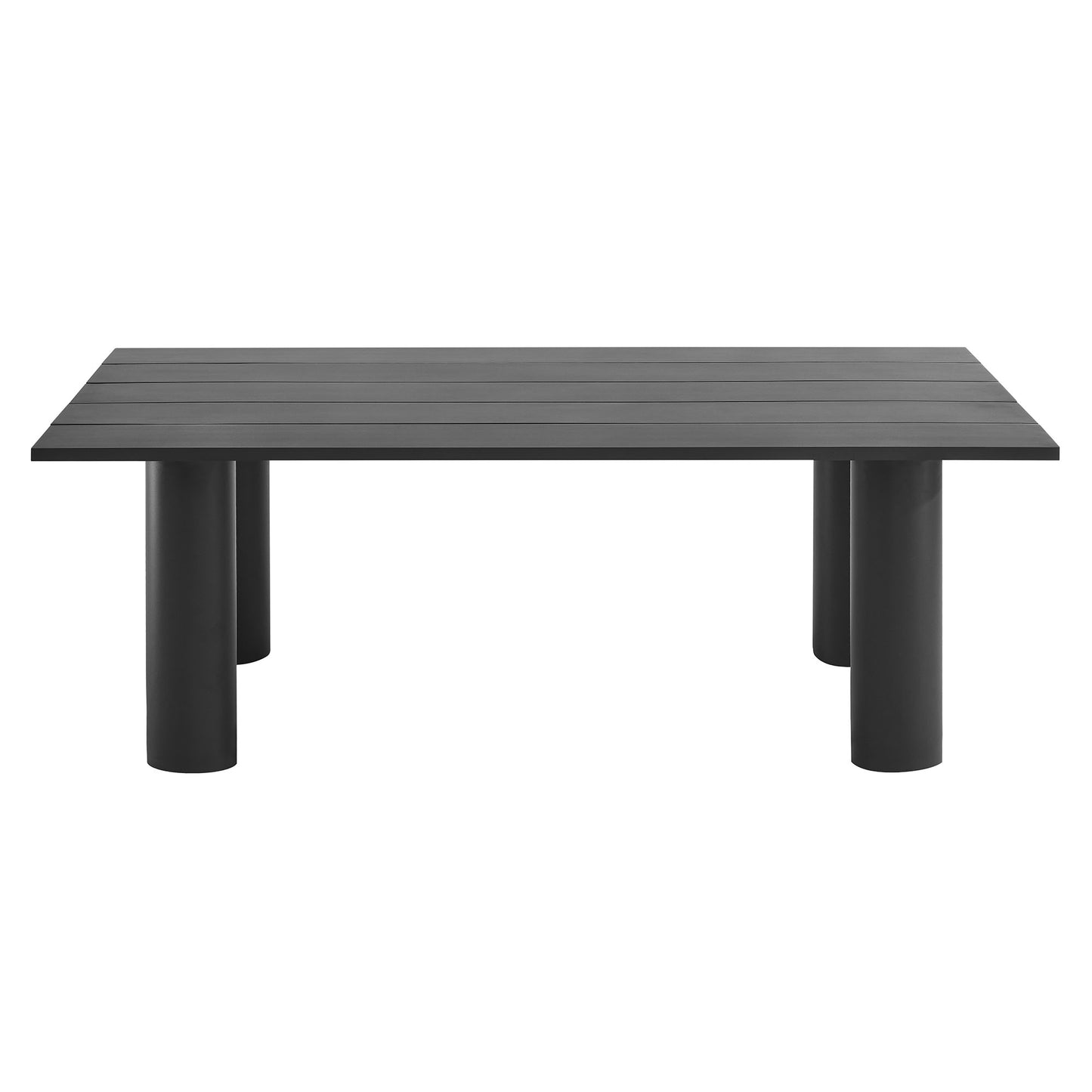 Modway - Nautica Outdoor Patio 87" Rectangular Aluminum Dining Table by Modway  Outdoor Furniture Bar and Dining Gray - EEI-6980-GPH