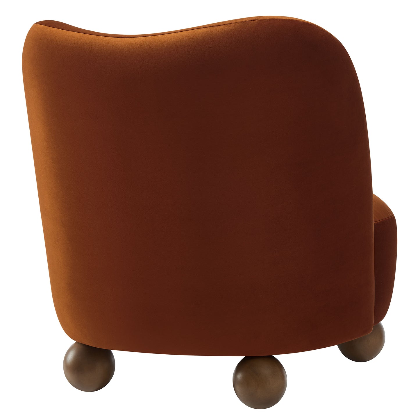 Modway - Monroe Performance Velvet Accent Chair by Modway  Living Room Sofas and Armchairs Brown - EEI-6990-RUS-WAL