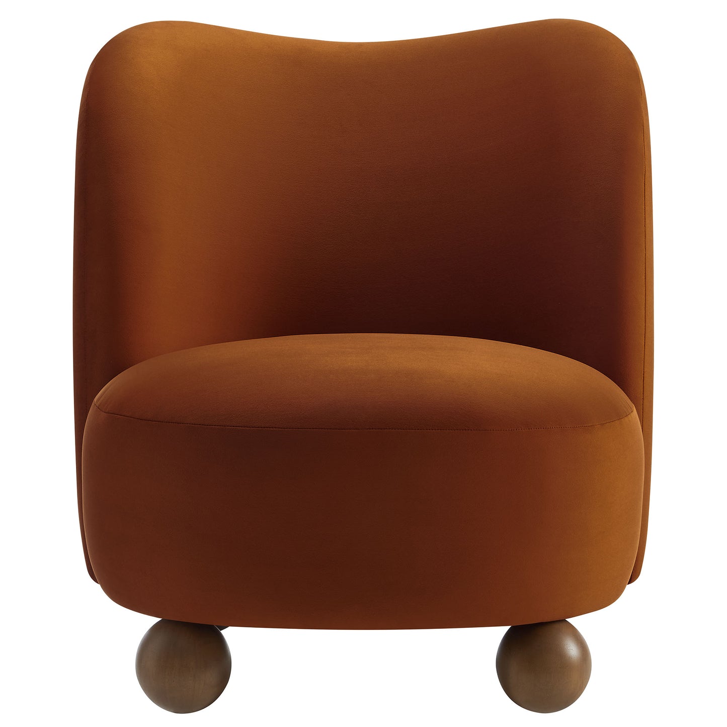 Modway - Monroe Performance Velvet Accent Chair by Modway  Living Room Sofas and Armchairs Brown - EEI-6990-RUS-WAL
