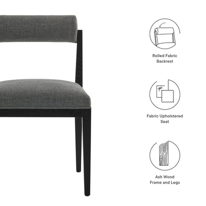 Modway - Kai Fabric Dining Chair by Modway  Bar and Dining Dining Chairs Black - EEI-6993-CHA-BLK