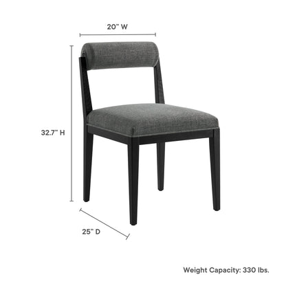 Modway - Kai Fabric Dining Chair by Modway  Bar and Dining Dining Chairs Black - EEI-6993-CHA-BLK