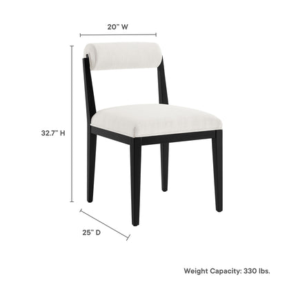 Modway - Kai Fabric Dining Chair by Modway  Bar and Dining Dining Chairs Black - EEI-6993-SAL-BLK