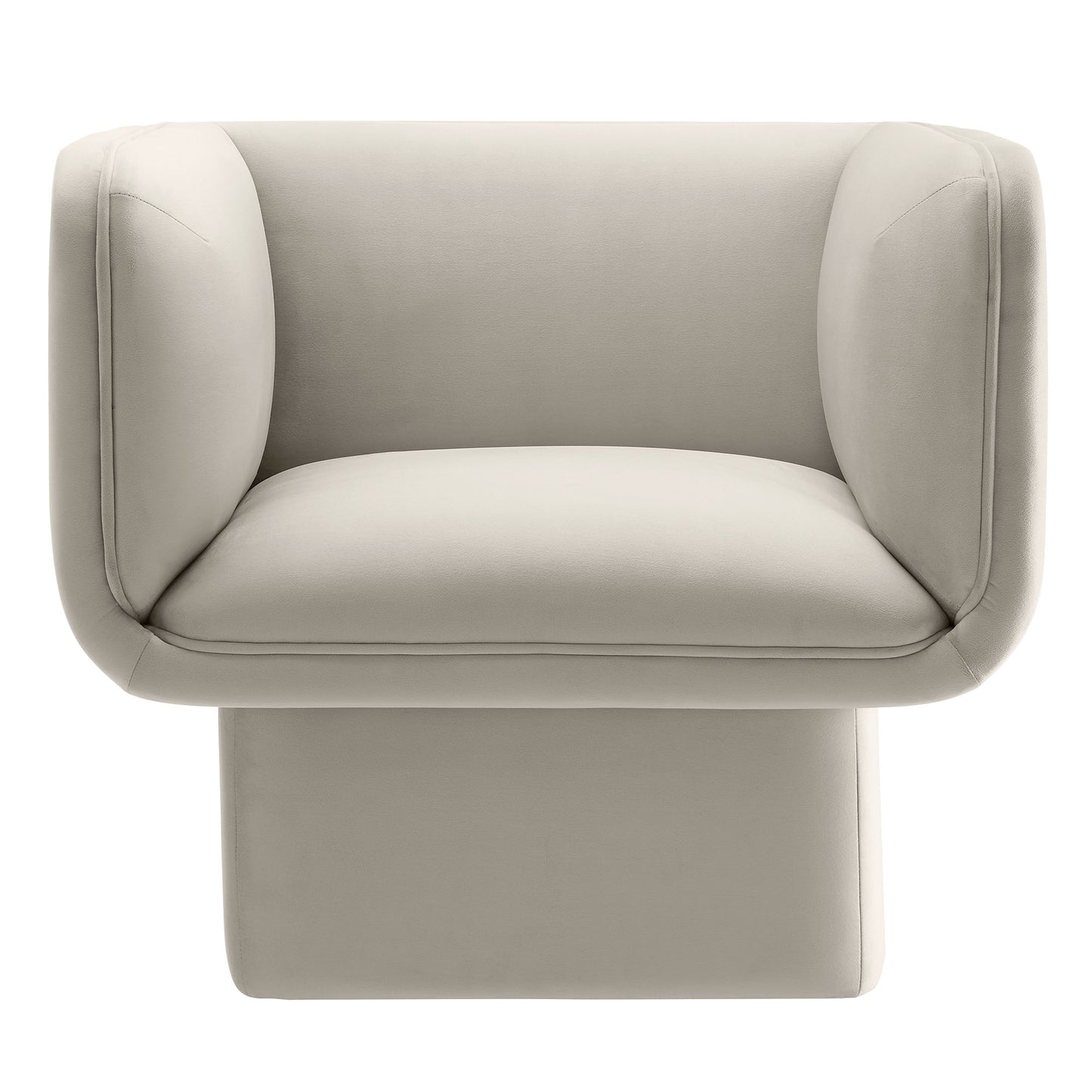 Modway - Tate Performance Velvet Accent Chair by Modway  Living Room Sofas and Armchairs Gray - EEI-6995-ALM