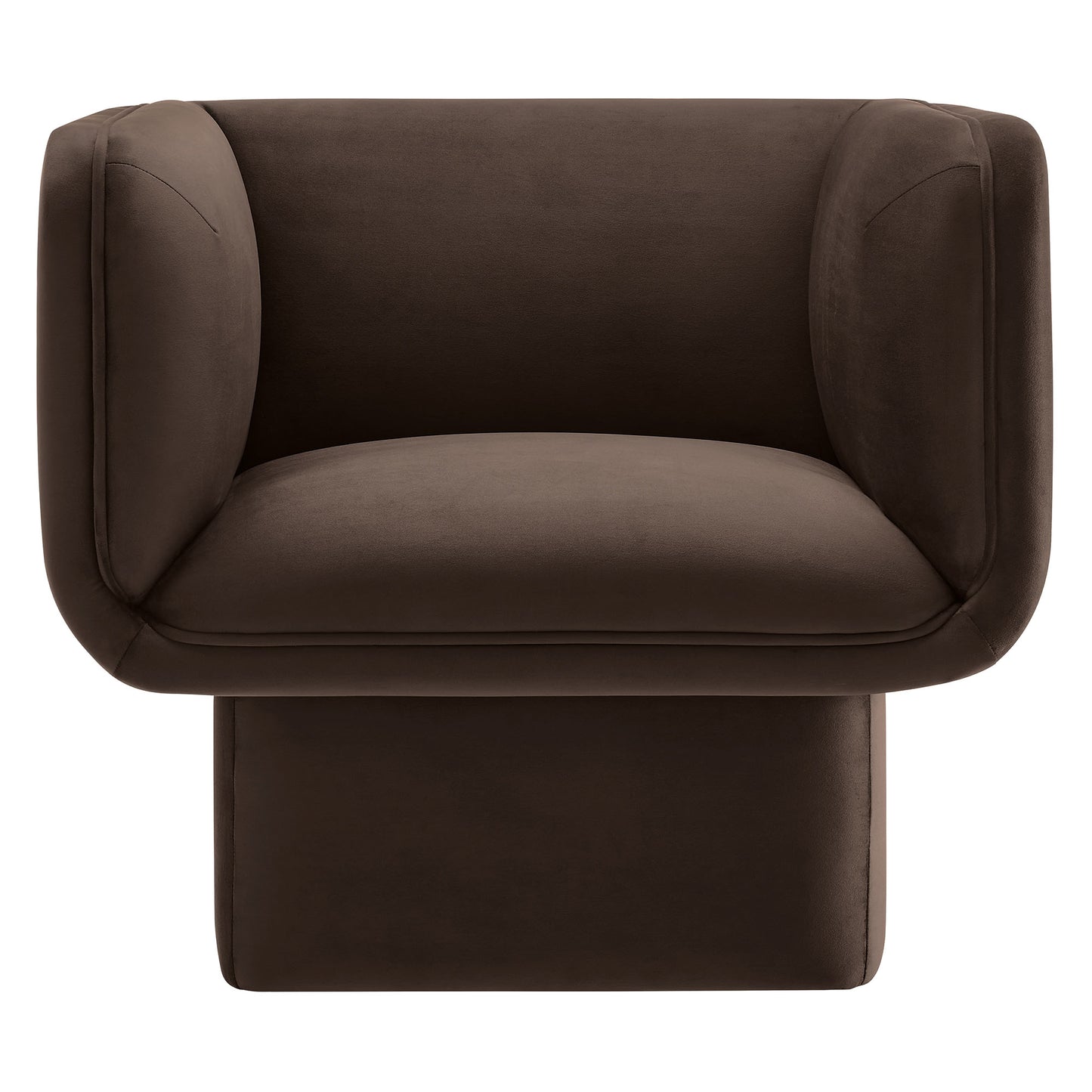 Modway - Tate Performance Velvet Accent Chair by Modway  Living Room Sofas and Armchairs Brown - EEI-6995-CHB
