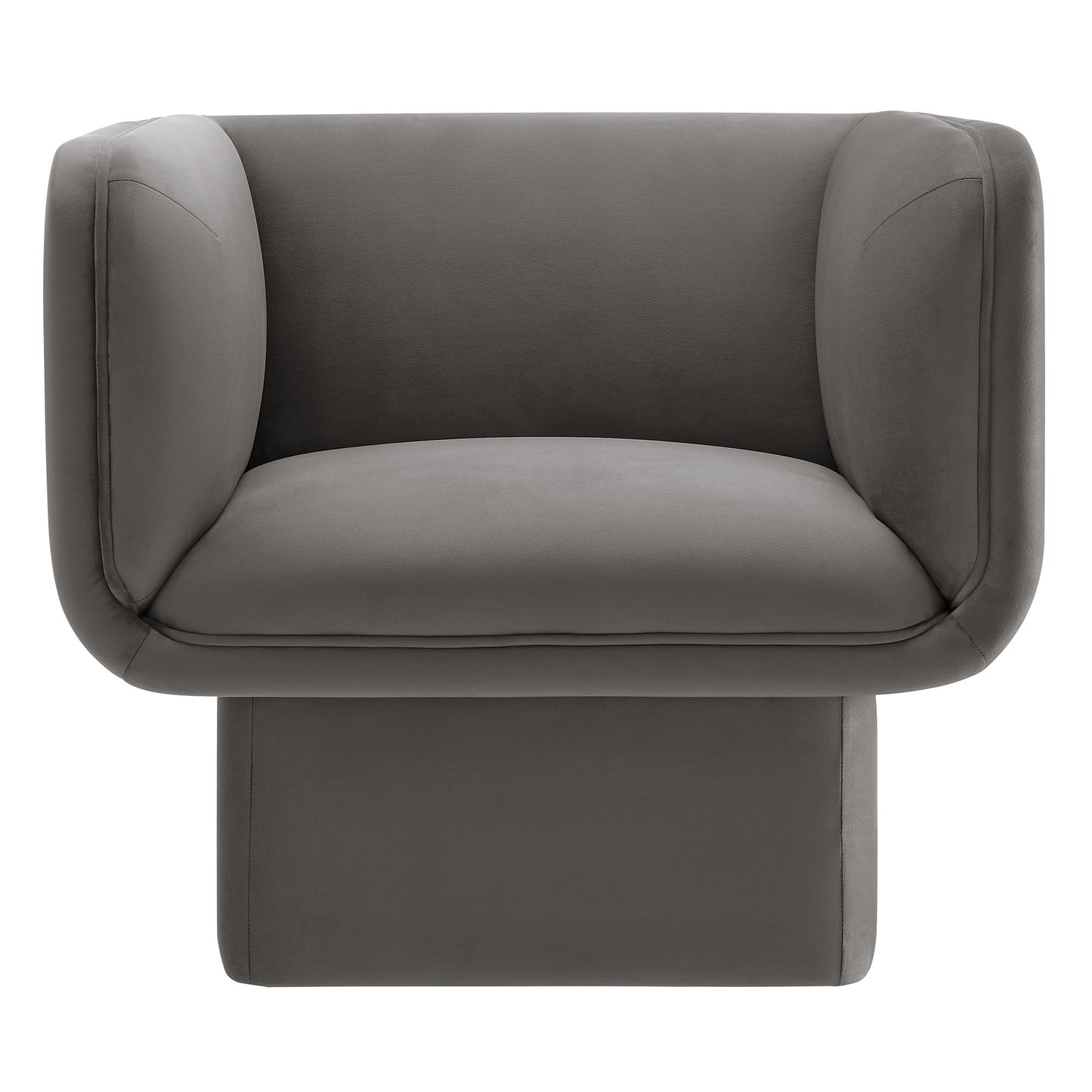 Modway - Tate Performance Velvet Accent Chair by Modway  Living Room Sofas and Armchairs Gray - EEI-6995-STG