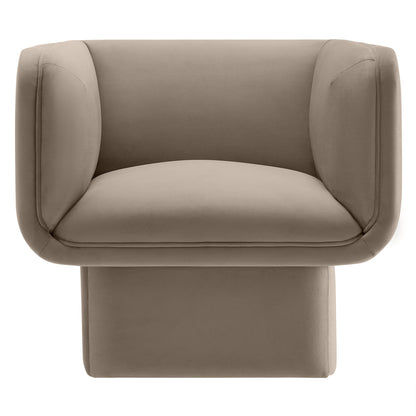 Modway - Tate Performance Velvet Accent Chair by Modway  Living Room Sofas and Armchairs Brown - EEI-6995-TAU