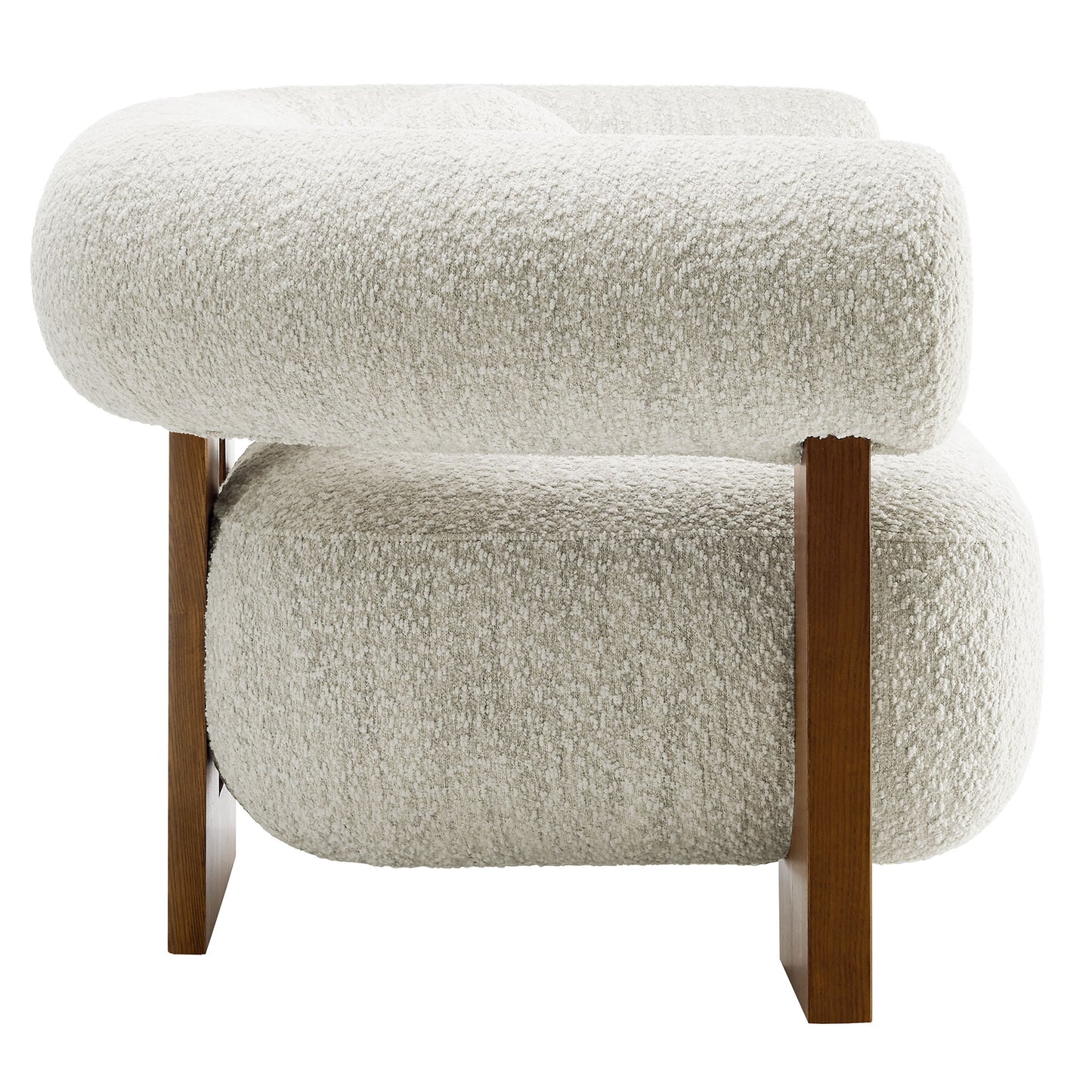 Modway - Jace Boucle Accent Chair by Modway  Living Room Sofas and Armchairs White - EEI-6996-PRL