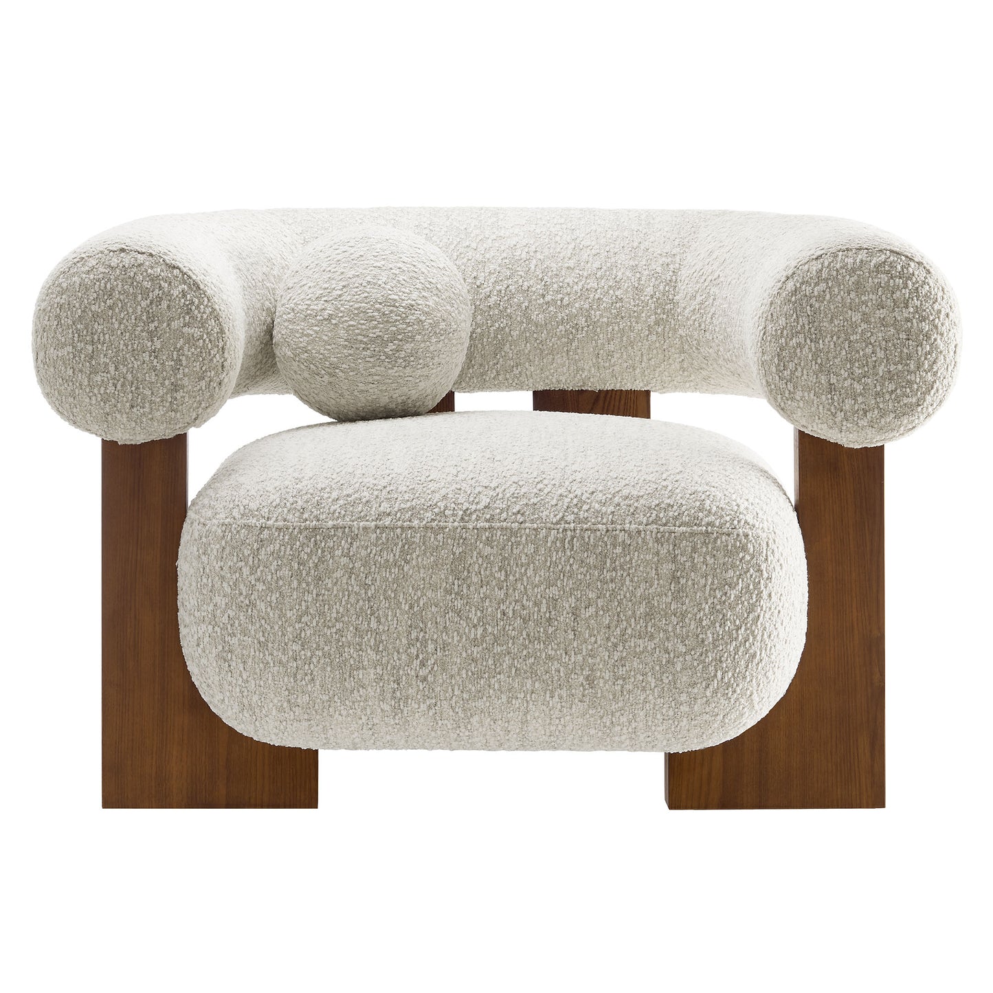 Modway - Jace Boucle Accent Chair by Modway  Living Room Sofas and Armchairs White - EEI-6996-PRL