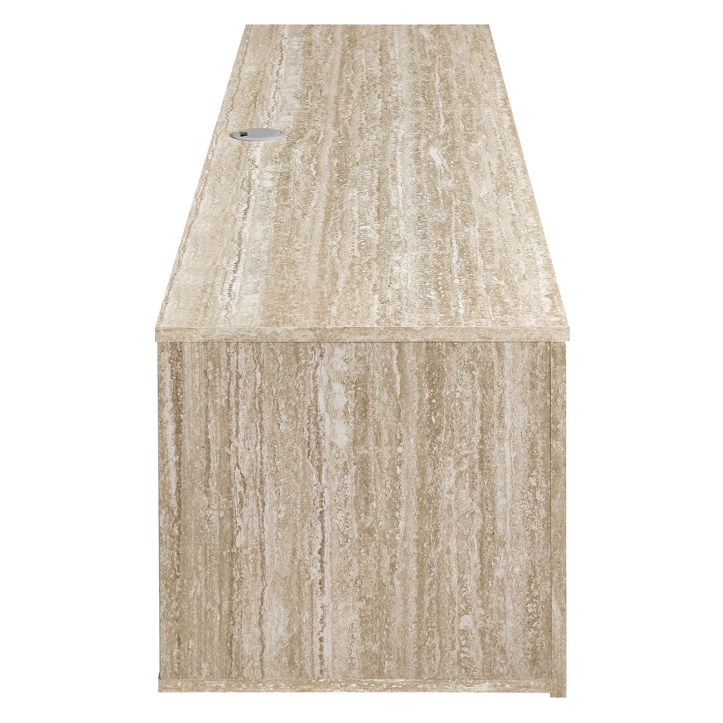 Modway - Terra 71" Wall-Mounted TV Stand by Modway  Living Room Decor Brown - EEI-7006-TRA