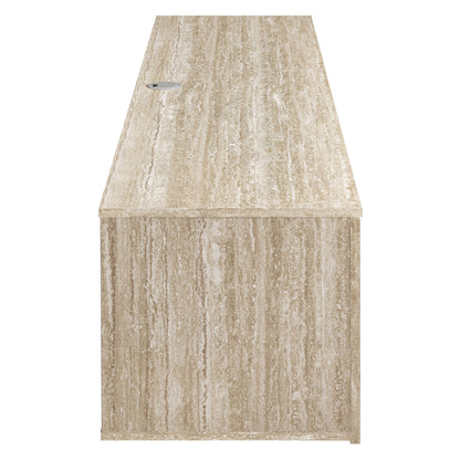 Modway - Terra 71" Wall-Mounted TV Stand by Modway  Living Room Decor Brown - EEI-7006-TRA