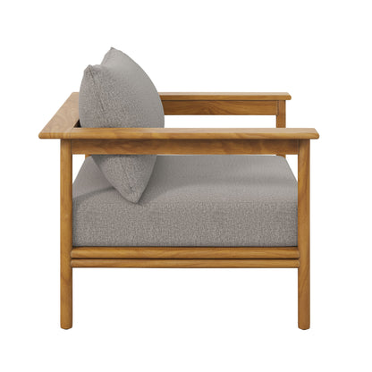 Modway - Wren Outdoor Patio Teak Wood Armchair by Modway  Outdoor Furniture Sofa Sectionals Brown - EEI-7007-NAT-DRI