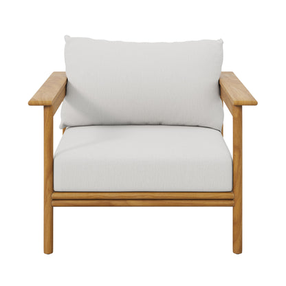 Modway - Wren Outdoor Patio Teak Wood Armchair Set of 2 by Modway  Outdoor Furniture Sofa Sectionals White - EEI-7068-NAT-SAI