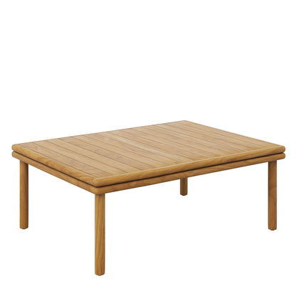 Modway - Wren Outdoor Patio Teak Wood Coffee Table by Modway  Outdoor Furniture Bar and Dining Brown - EEI-7010-NAT