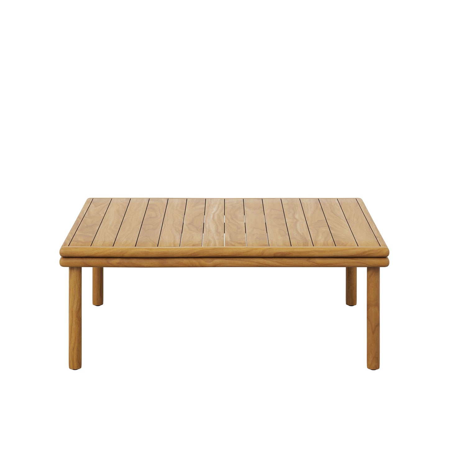 Modway - Wren Outdoor Patio Teak Wood Coffee Table by Modway  Outdoor Furniture Bar and Dining Brown - EEI-7010-NAT