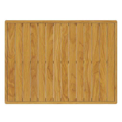 Modway - Wren Outdoor Patio Teak Wood Coffee Table by Modway  Outdoor Furniture Bar and Dining Brown - EEI-7010-NAT