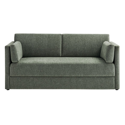 Modway - Linden Upholstered Heathered Chenille Sofa by Modway  Living Room Sofas and Armchairs Green - EEI-7012-EUC