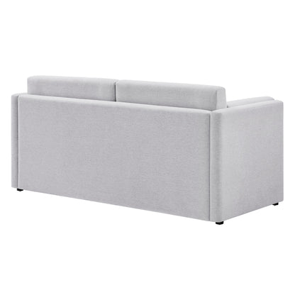 Modway - Linden Upholstered Heathered Chenille Sofa by Modway  Living Room Sofas and Armchairs Gray - EEI-7012-NPT