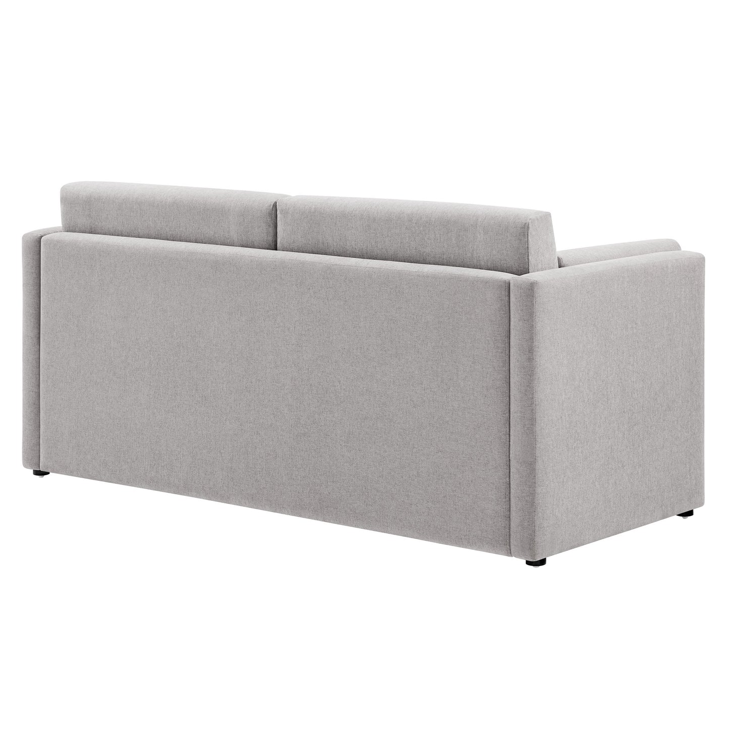Modway Outlet Linden Upholstered Heathered Chenille Sofa by Modway  Living Room Furniture Taupe - EEI-7012-TAU