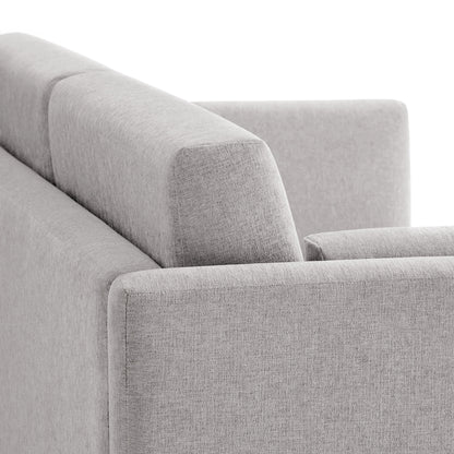 Modway Outlet Linden Upholstered Heathered Chenille Sofa by Modway  Living Room Furniture Taupe - EEI-7012-TAU