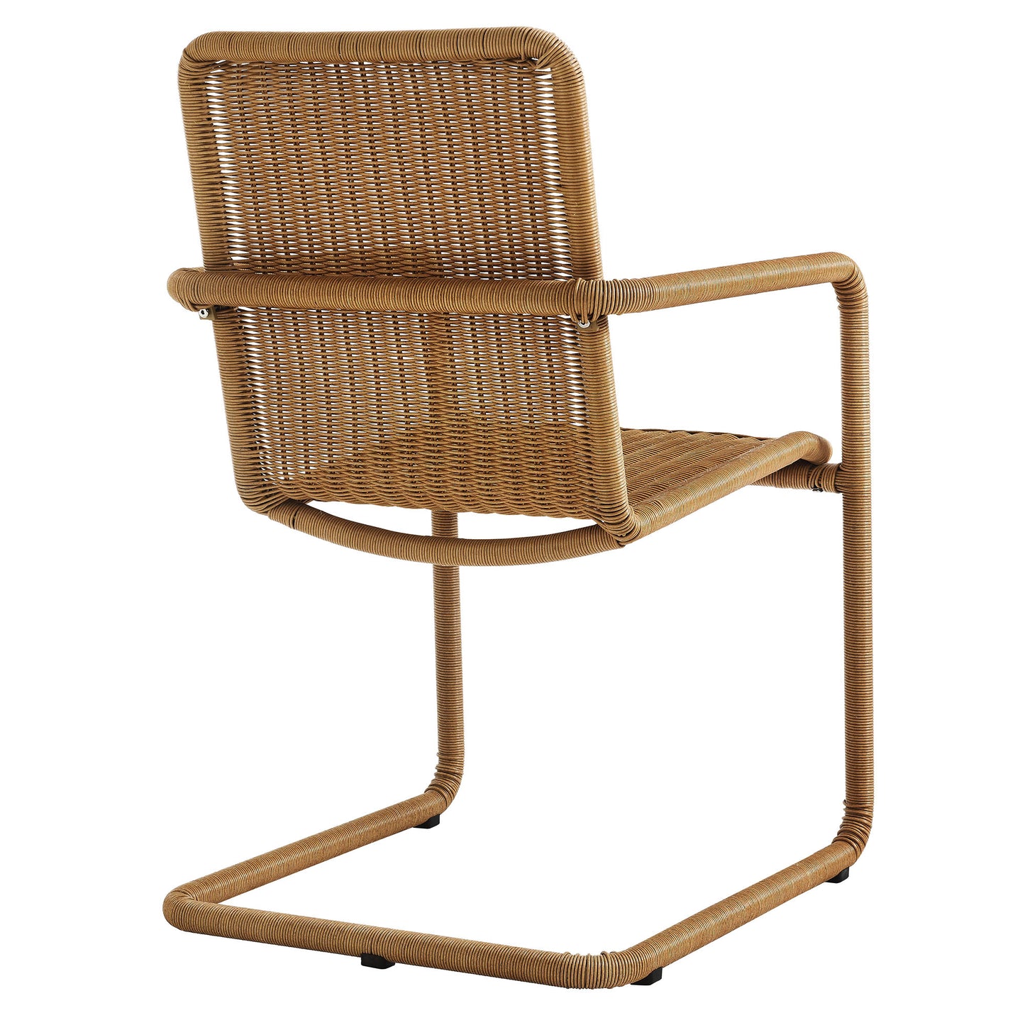 Modway - Abacus Outdoor Patio Wicker Dining Chairs Set of 2 by Modway  Outdoor Furniture Bar and Dining Brown - EEI-7014-NAT