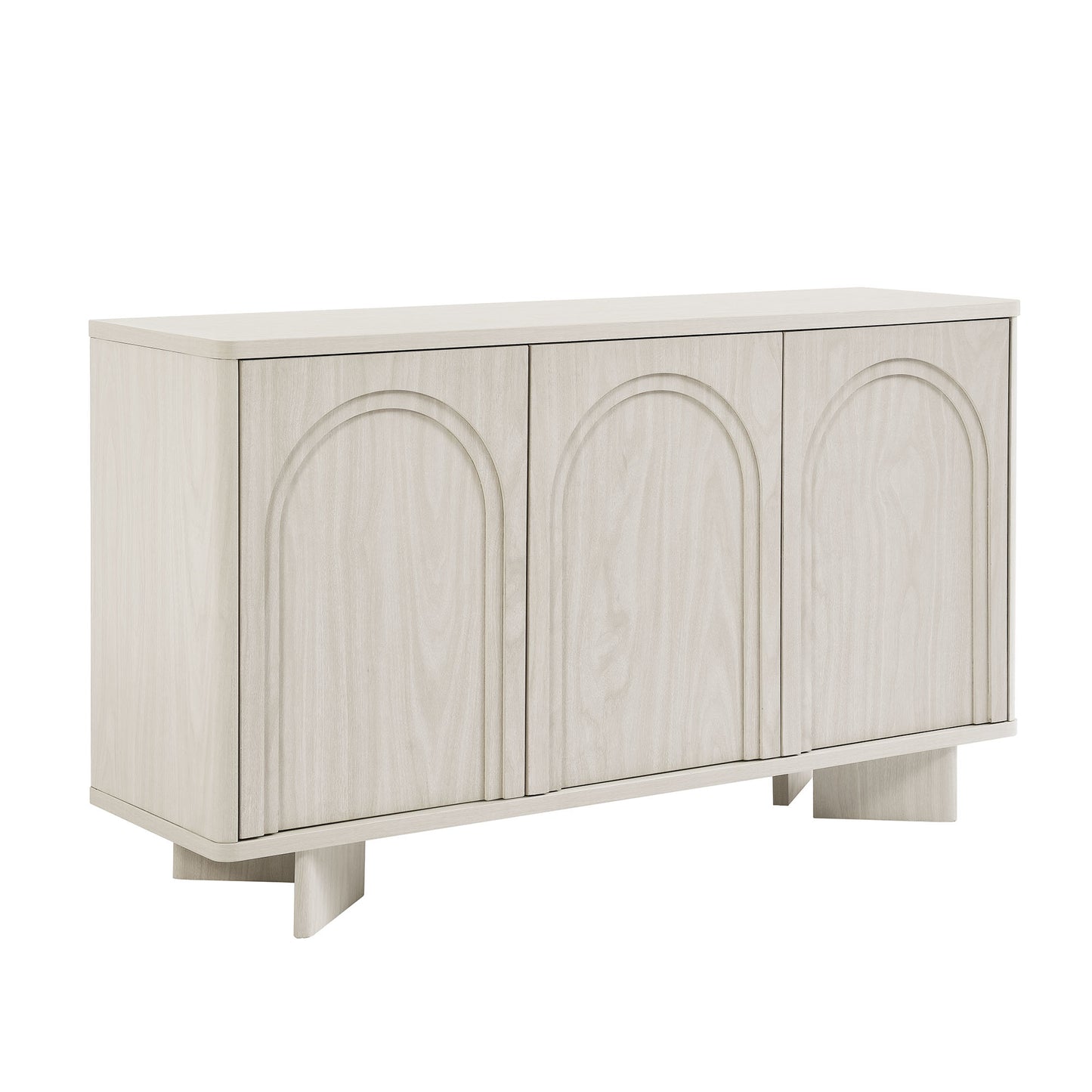 Modway - Flux Arched 3-Door Sideboard by Modway  Living Room Decor White - EEI-7039-WWA