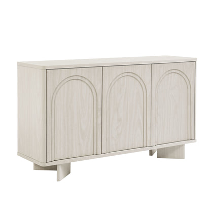 Modway - Flux Arched 3-Door Sideboard by Modway  Living Room Decor White - EEI-7039-WWA