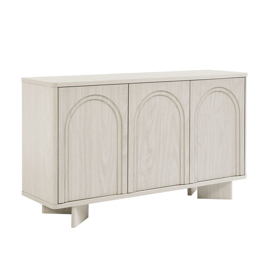 Modway - Flux Arched 3-Door Sideboard by Modway  Living Room Decor White - EEI-7039-WWA