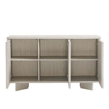 Modway - Flux Arched 3-Door Sideboard by Modway  Living Room Decor White - EEI-7039-WWA