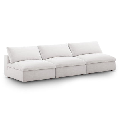 Modway Outlet Commix Down Filled Overstuffed 3-Piece Armless Sectional Sofa by Modway  Living Room Furniture Beige - EEI-7043-BEI
