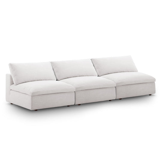 Modway Outlet Commix Down Filled Overstuffed 3-Piece Armless Sectional Sofa by Modway  Living Room Furniture Beige - EEI-7043-BEI