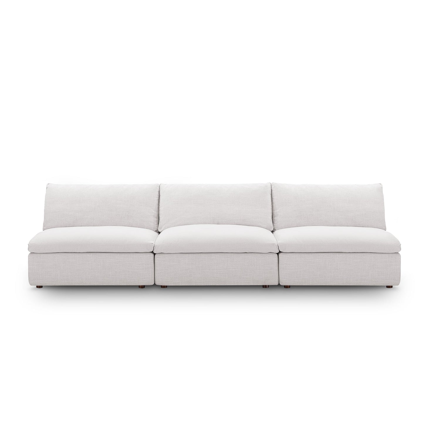 Modway Outlet Commix Down Filled Overstuffed 3-Piece Armless Sectional Sofa by Modway  Living Room Furniture Beige - EEI-7043-BEI