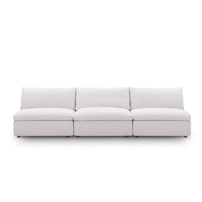 Modway Outlet Commix Down Filled Overstuffed 3-Piece Armless Sectional Sofa by Modway  Living Room Furniture Beige - EEI-7043-BEI