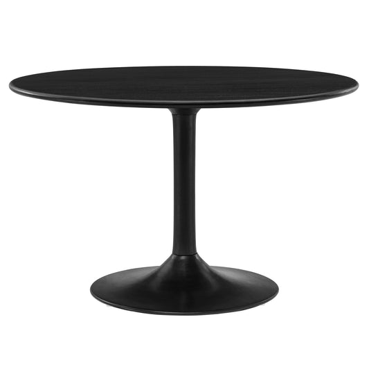 Modway - Lippa 48" Round Solid Wood Dining Table by Modway  Bar and Dining Bar and Dining Tables Black - EEI-7051-BLK