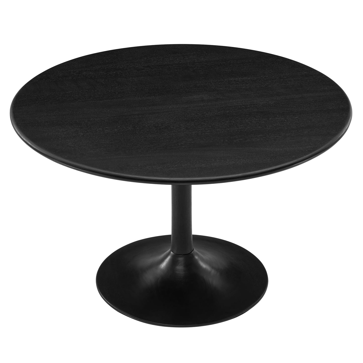 Modway - Lippa 48" Round Solid Wood Dining Table by Modway  Bar and Dining Bar and Dining Tables Black - EEI-7051-BLK