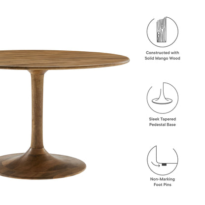 Modway - Lippa 48" Round Solid Wood Dining Table by Modway  Bar and Dining Bar and Dining Tables Brown - EEI-7051-NAT
