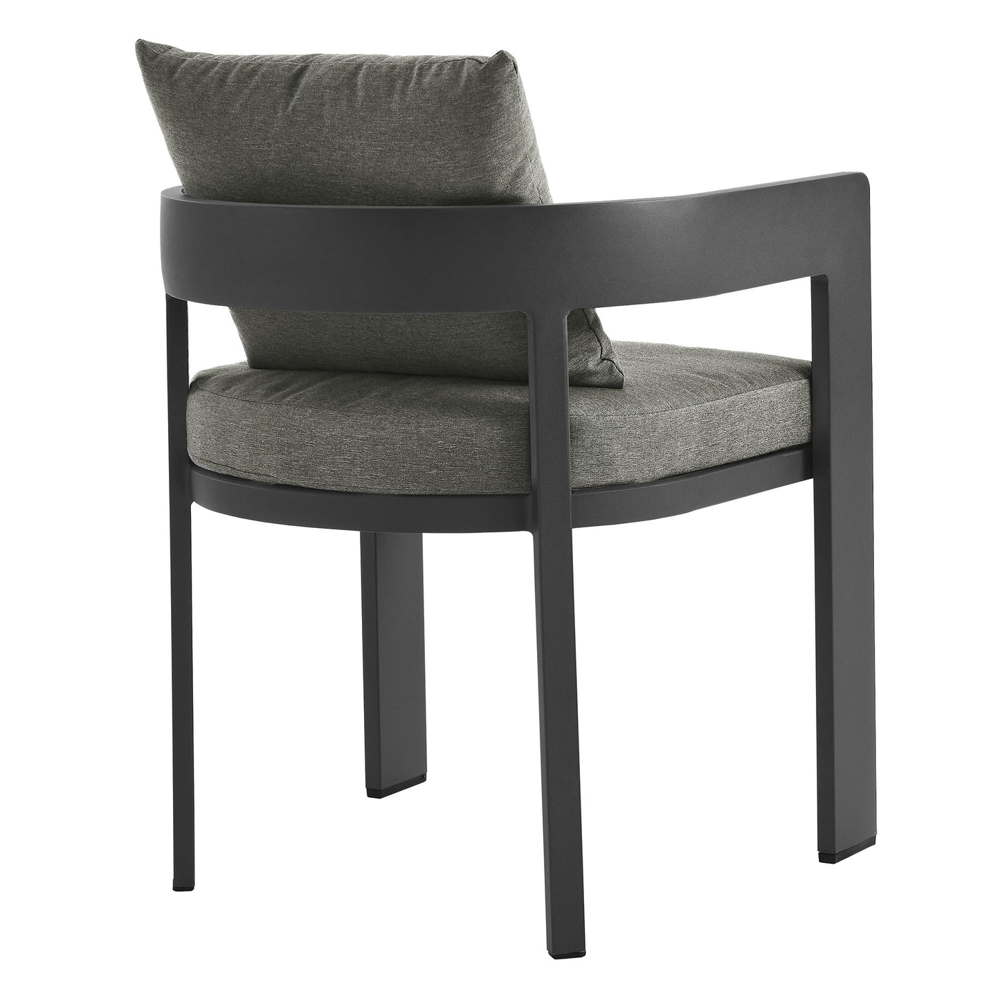 Modway - Tahoe Outdoor Patio Aluminum Dining Chair by Modway  Outdoor Furniture Bar and Dining Gray - EEI-7053-GRY-CHA