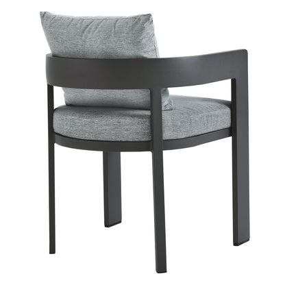 Modway - Tahoe Outdoor Patio Aluminum Dining Chair by Modway  Outdoor Furniture Bar and Dining Gray - EEI-7053-GRY-GRY
