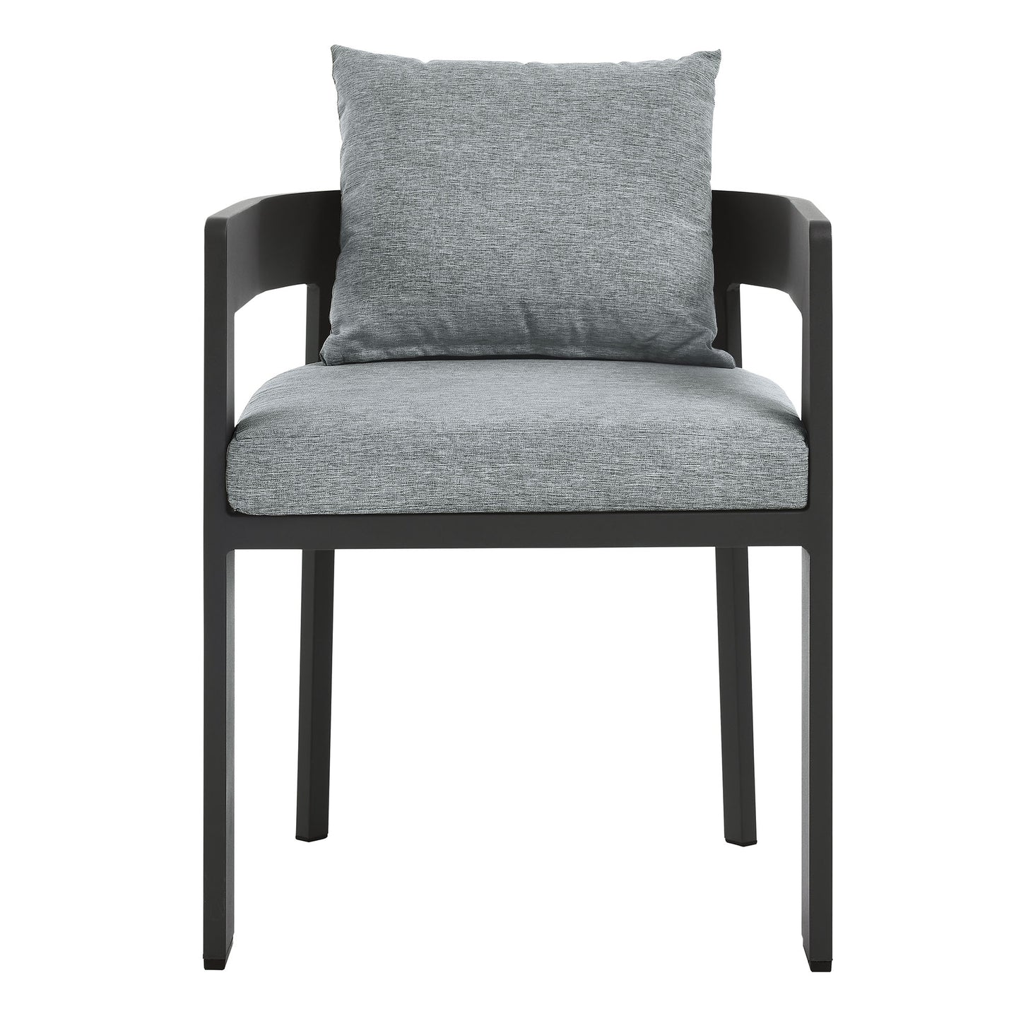 Modway - Tahoe Outdoor Patio Aluminum Dining Chair by Modway  Outdoor Furniture Bar and Dining Gray - EEI-7053-GRY-GRY