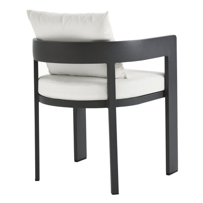 Modway - Tahoe Outdoor Patio Aluminum Dining Chair by Modway  Outdoor Furniture Bar and Dining White - EEI-7053-GRY-WHI