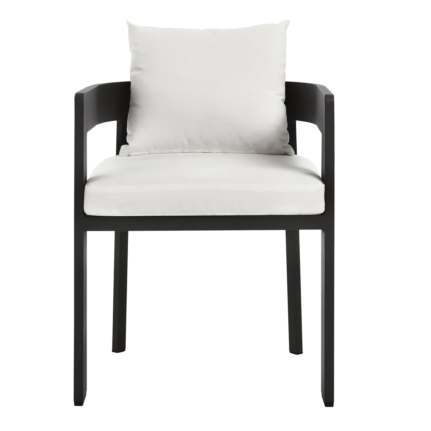 Modway - Tahoe Outdoor Patio Aluminum Dining Chair by Modway  Outdoor Furniture Bar and Dining White - EEI-7053-GRY-WHI