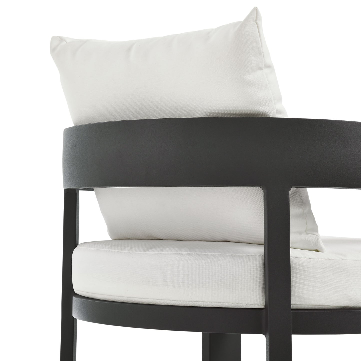 Modway - Tahoe Outdoor Patio Aluminum Dining Chair by Modway  Outdoor Furniture Bar and Dining White - EEI-7053-GRY-WHI