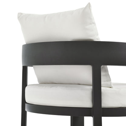 Modway - Tahoe Outdoor Patio Aluminum Dining Chair by Modway  Outdoor Furniture Bar and Dining White - EEI-7053-GRY-WHI