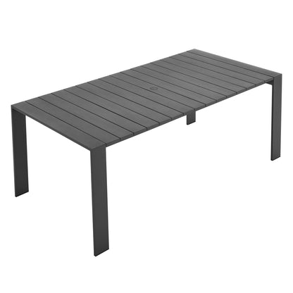 Modway - Tahoe Rectangular Outdoor Patio Aluminum Dining Table by Modway  Outdoor Furniture Bar and Dining Gray - EEI-7054-GRY