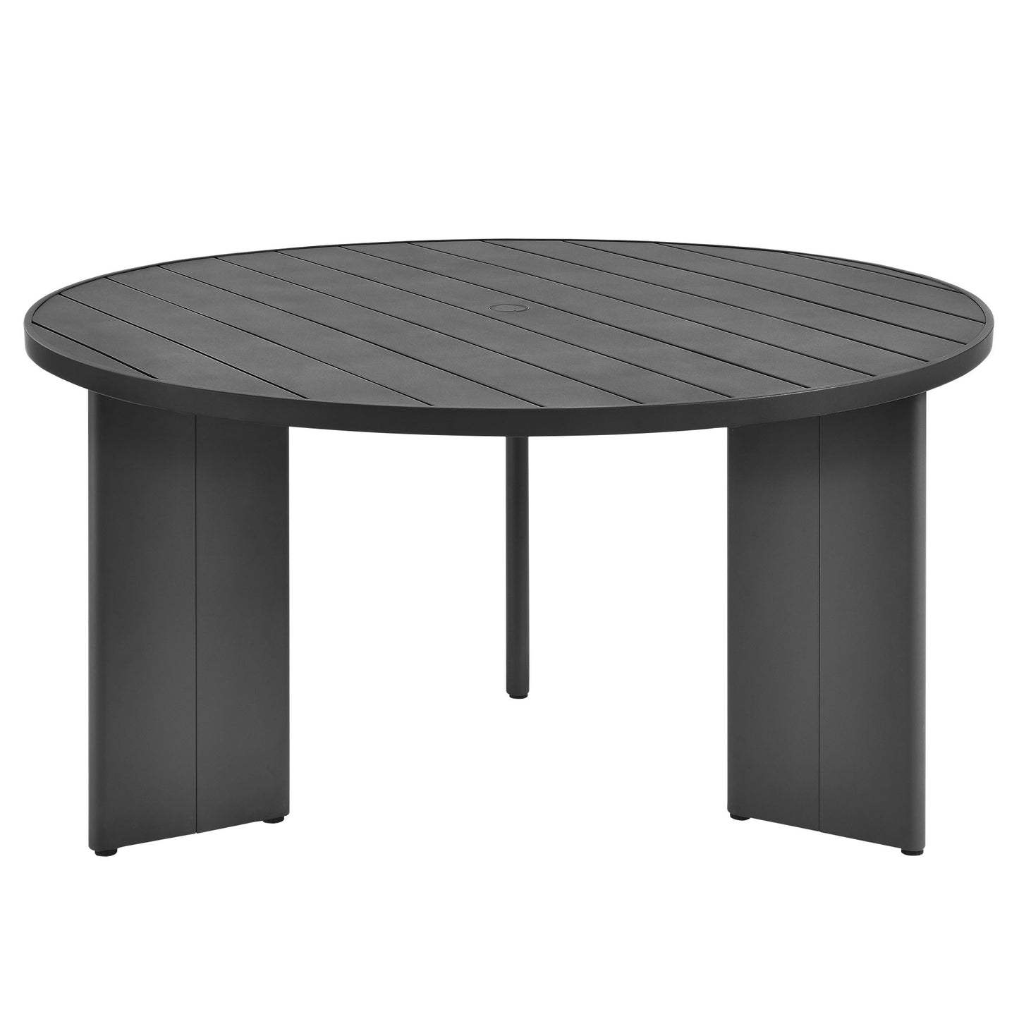 Modway - Tahoe Round Outdoor Patio Aluminum Dining Table by Modway  Outdoor Furniture Bar and Dining Gray - EEI-7055-GRY