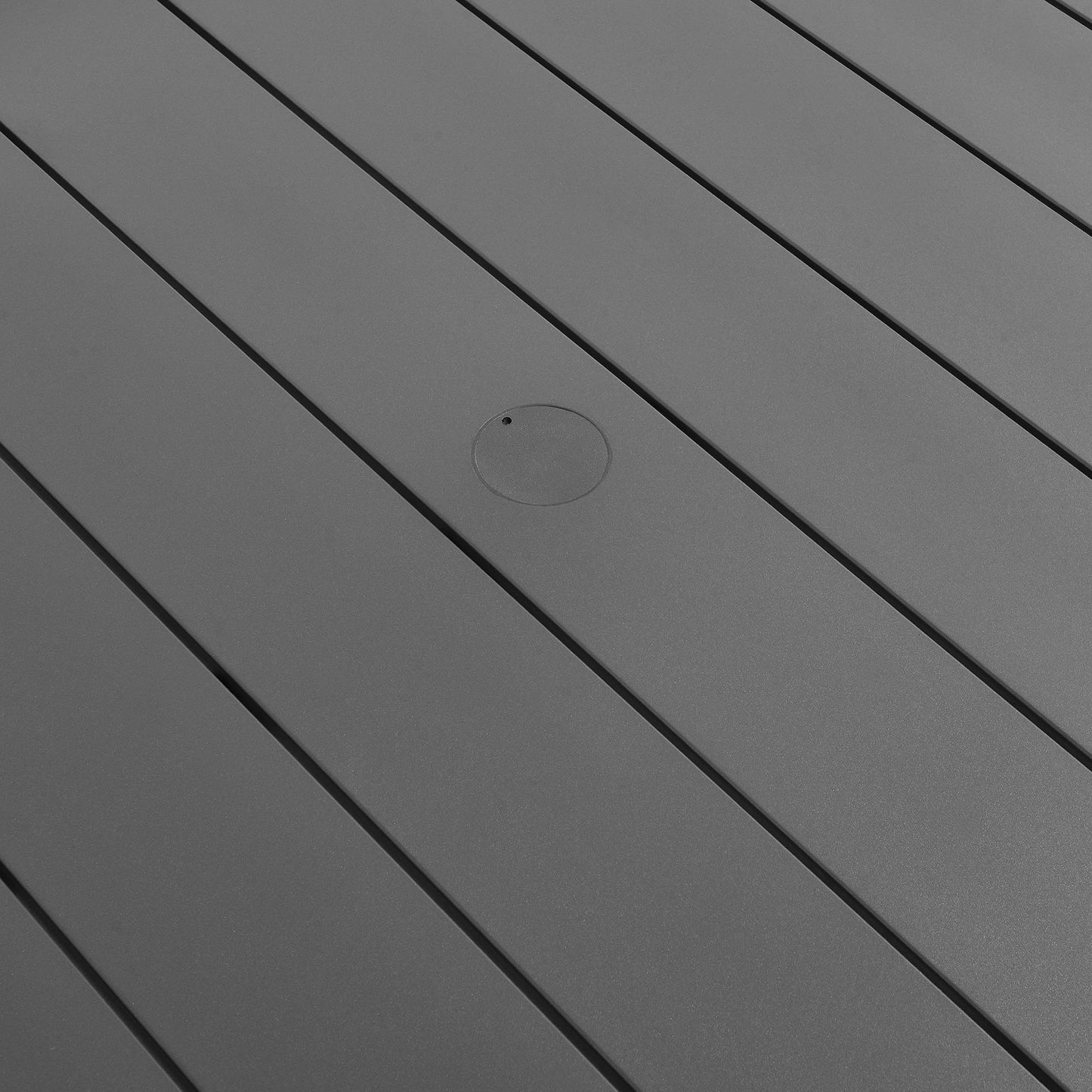 Modway - Tahoe Round Outdoor Patio Aluminum Dining Table by Modway  Outdoor Furniture Bar and Dining Gray - EEI-7055-GRY