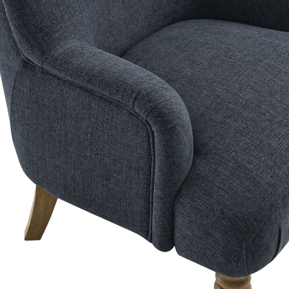 Modway - Ellington Fabric Upholstered Accent Armchair by Modway  Living Room Sofas and Armchairs Blue - EEI-7057-SLB