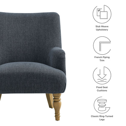 Modway - Ellington Fabric Upholstered Accent Armchair by Modway  Living Room Sofas and Armchairs Blue - EEI-7057-SLB