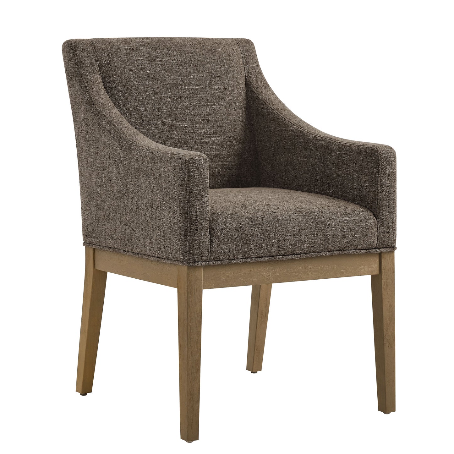 Modway - Alton Fabric Upholstered Dining Armchair by Modway  Living Room Sofas and Armchairs Brown - EEI-7058-MOC-NAT